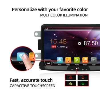 Bosion Android 10.0 автомобилен мултимедиен dvd GPS радио плеър за Duster / Logan / Dacia / Sandero / Captur / Lada / визуален контрол 2 8 Основната car radio