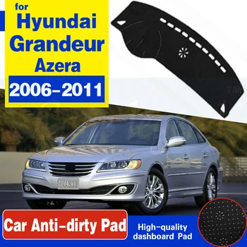 За Hyundai Grandeur Azera 2006 2007 2008 2009 2010 2011 Противоскользящий Подложка На Кутията На Таблото Мат Козирка Dashmat Автоаксесоари Килим