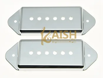 KAISH 52mm LP P90 Dogear Guitar Pickup Cover For Chrome