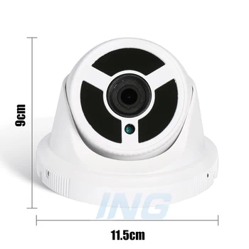 POE водоустойчив FHD 1080P IP камера открит на 30 IR LED 2.0 MP купол сигурност ONVIF нощно виждане P2P камера за ВИДЕОНАБЛЮДЕНИЕ