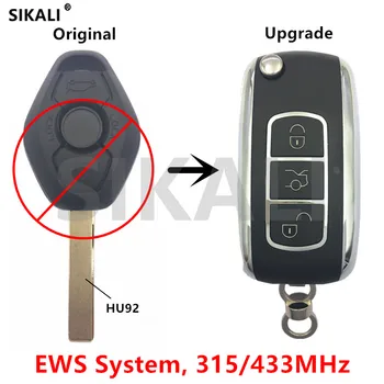 Актуализация флип дистанционно ключ за BMW EWS система за 315 mhz/433 Mhz за X3 X5, Z3 Z4 1/3/5/7 серия кола бесключевой предавател