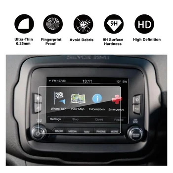 Замяна за Jeep Renegade-2017 автомобилен GPS навигационен Екран протектор DVD екран от закалено стъкло на капака филм