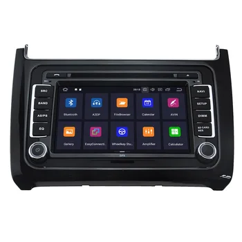 IPS Android 10 Екран автомобилен плейър GPS навигация за Volkswagen Polo 2016 2017 Auto Radio Стерео Multimedia Player централен блок