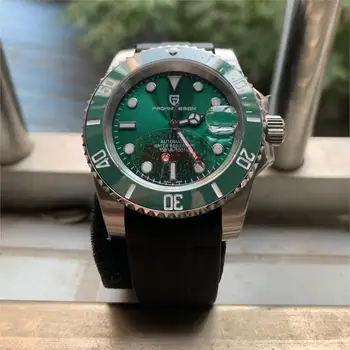 2020 PAGANI Design Top Brand New Sport Men автоматични механични ръчни часовници NH35 Green Watch Мъжки водоустойчив часовник Reloj Hombre