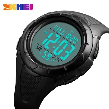 SKMEI Sport Digital Watch Мъжки Outdoor мъжки ръчен часовник Simple 5bar Waterproof EL Light Display Alarm Clock montre homme 1535