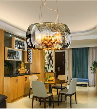 Модерен Кристална ресторант лоби led полилей декорация на дома, таван лампа, бар кафене Hanglamp Nordic lamp
