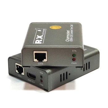 Charmvision EKU60H 60m 196ft USB HDMI KVM Extender Codec over Cat6 кабел за дистанционно управление на КОМПЮТРИ за ВИДЕОНАБЛЮДЕНИЕ DVR локален монитор HDMI out
