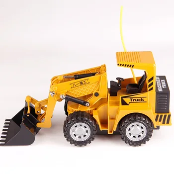 Багер дистанционно управление електрически строителна играчка дистанционно управление тренировка камион за деца кран булдозер 8071E RC Камион Toy