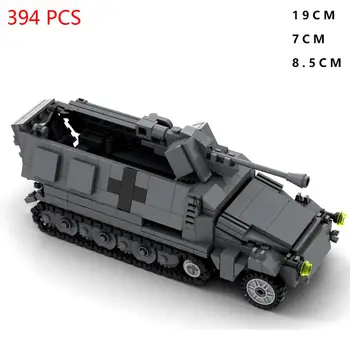 Hot lepining military WW2 техника Germany 251 Troop carrier army превозни средства weapons war Building Blocks model bricks toys for gift
