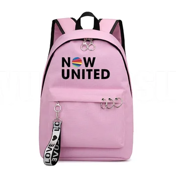 Мода сега Обединената чанта за лаптоп Bookbag сега Обединената текстове на песни раница Раница училищни чанти за момичета ООН екип Светкавица хип-хоп