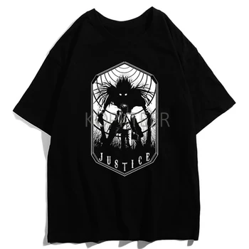 Аниме Death Note Ryuuku Yagami Light мъжка тениска Horror Judgment Is Coming графичен принт летни потници тениски градинска облекло