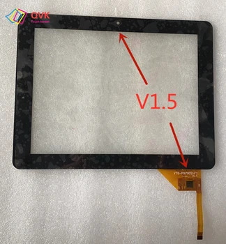 Черно сензорен екран P/N YTG-P97002-F1, V1.6 V1.5 капацитивен сензорен екран ремонт панел резервни части безплатна доставка