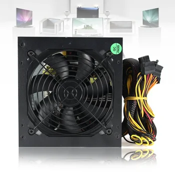 600W КОМПЮТЪР PSU Power Supply Black Gaming Quiet 120mm Fan 20 / 24pin 12V ATX нов компютърен захранващ блок за БТК