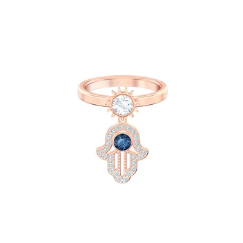 Мода бижута високо качество SWA, Шарм Тайната на Хассам ръчно висулка Crystal женски пръстен елегантен свеж нежен пръстен за жени