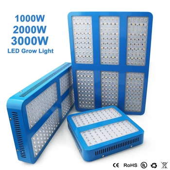 Sale 1000W / 2000W / 3000W LED Grow Light Full Spectrum Triple Chip for Indoor Hydroponic на Парникови Plant All Stage Growth Lamp