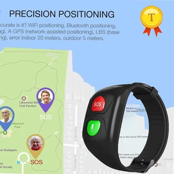 2019 нов дизайн за стареца жени дете GPS локатор gps тракер безплатен уеб услугата Персонален GPS alarm clock SOS-възрастните часовник гривна