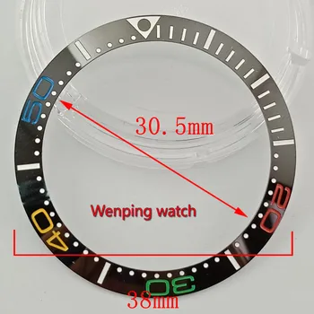 38 мм керамична вложка bezel за 40 мм GMT часовници керамични оранжево и черно поставяне bezel за 40 мм автоматичен часовник p300-41