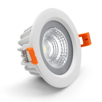 [DBF]Black/White IP65 Waterproof вграждане COB LED Downlight SMD5730 5W 7W 12W 15W Spot Light тавана лампа баня AC 110V/220V