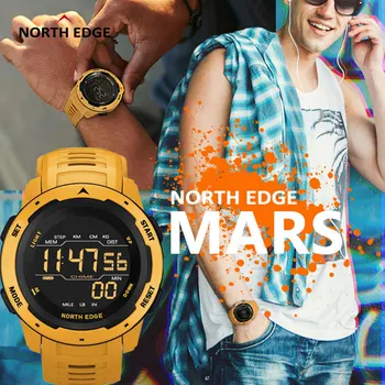 NORTH EDGE Mars Digital Smart Watch мъжки спорт мода бягане плуване водоустойчив до 50 метра мъжки електронни часовници