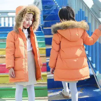 Baby Boys Girls Hooded Down Jackets For Kids Coats Winter Boys Solid Warm Color Coat Toddle Момиче Светкавица Детски Връхни Облекла За Момичета