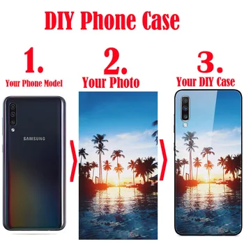 Customized САМ Glass Phone Case For OPPO Realme 5 Cover Reno 3 Phone Case Realme 5i 5S 6 Pro Find X2 Pro A91 A31