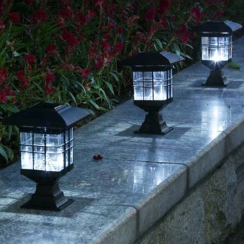 Jiguoor Palace Фенер LED Solar Powered Outdoor Garden Yard Landscape Light for Gardening Pathway Decoration Light Sensor лампи