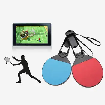 Нов подвижни притежателя ръкохватка за Nintend Switc Joy-con PingPong Racket Shape Design With Security Strap For Switch Game