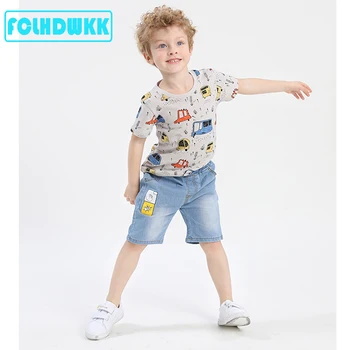 2019 летни шорти за момчета 10 стил памук дънкови къси панталони за момичета момчета марка децата плажни шорти детски дрехи