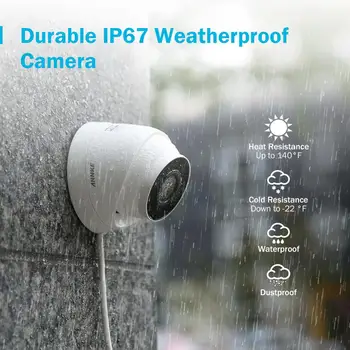 ANNKE 1PCS Ultra HD 5MP POE IP Camera Outdoor Weatherproof Security Network Dome EXIR Night Vision e-mail Alert Камера за ВИДЕОНАБЛЮДЕНИЕ Kit