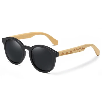 Вижте естествен дървен мъжки слънчеви очила polarized модни слънчеви очила оригинален бамбукови риболовни очила Oculos de sol masculino