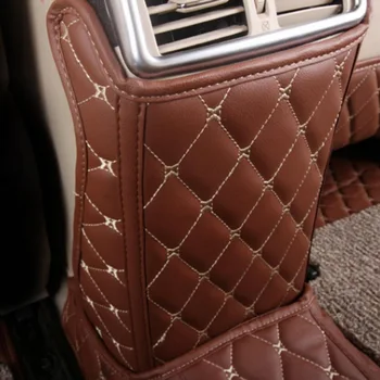 Tonlinker 3 бр оформление на автомобила изкуствена кожа облегалка на седалката kick pad украса стикер калъф етикети за Nissan X-Trail