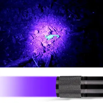 CLAITE U01 9 LED Violet Light мултифункционални фенери UV LED фенерче за откриване на флуоресценция дръжка AAA Преносимо осветление