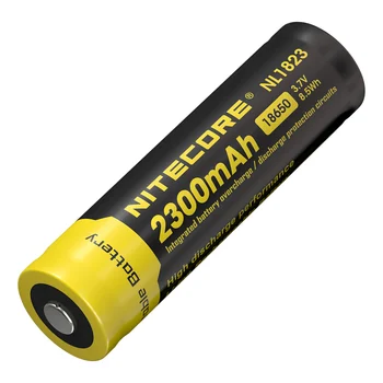 оригинални NITECORE NL1823 / NL1826/NL1832/NL1834/NL1835 3.7 V литиево-йонна батерия с бутон отгоре за 18650 тип фенери