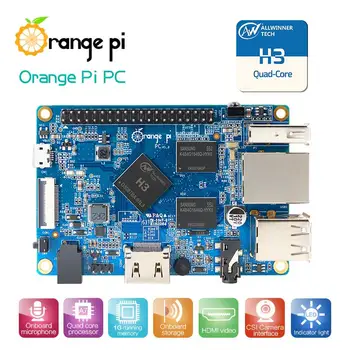 Orange Pi КОМПЮТЪР H3 Quad-core, 1GB подкрепа на Lubuntu, linux и android mini PC на едро на разположение