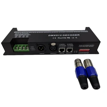 30-канален RGB DMX512 декодер ленти led контролер 60A DMX регулатори PWM на водача вход DC9-24V 30CH DMX декодер за управление на осветлението