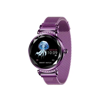 Нови умен часовник H2 за жени кръвно налягане, сърдечен ритъм дамски часовници физиологично напомняне гривна водоустойчив IP67 2021