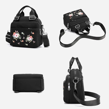 Марка чанта на рамото найлонови Чанти, дамски чанти дизайнер китайски стил чанта дамски ръчни чанти Messenger Crossbody чанта bolsa feminina
