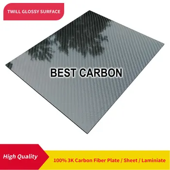 Безплатна доставка 800 mm х 800 mm Кепър гланцираната повърхност на от въглеродни влакна, плочи, cfk плоча, твърда плоча, лист, ламинирани
