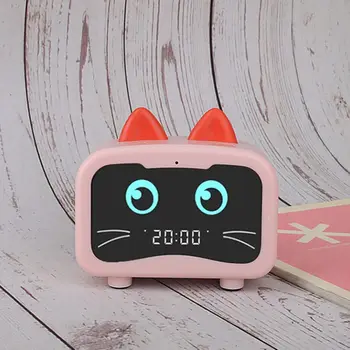 Сладък котка Дракон Bluetooth 5.0 говорител будилник музика USB led украса H58C