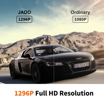 JADO авто dvr камера тире обратната монитор фотоапарат IPS цветен екран 1296P Full HD резолюция 24 паркинг монитор превозно средство екшън-камера