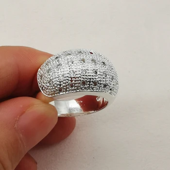 Годежни пръстени 925 сребро пръстени за жени AAA цирконий безименен пръст Bague Anillos сватбени бижута, аксесоари, подаръци страна