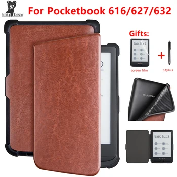 ПУ кожен калъф за Pocketbook 616 627 632 Smart Cover for Pocketboo Basic Lux2 book/touch/lux4 touch hd 3 6
