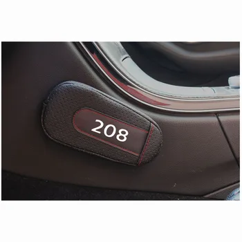 Стайлинг за автомобили Peugeot 208 меки и удобни краката подкрепа възглавници вратата на колата ръка мат аксесоари за интериора