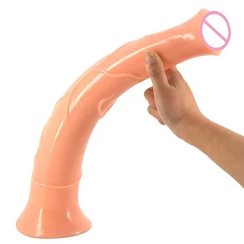 FAAK секс играчки 17,2 инча дълъг вибратор гигантски плът голям пенис вибратор за жените животни лесбийки вагината, ануса масаж кон вибратор