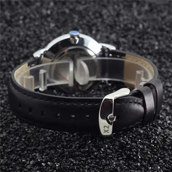 2019 двенадцатые мъжки часовник Top Brand Luxury Business Leather Fashion кварцов часовник мъжки часовник Relogio Masculino X2-1226