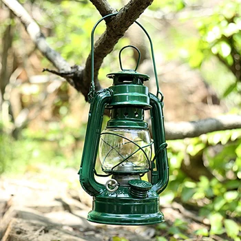 1бр стари железни маслени лампи преносими Средиземноморски стил маслен фенер открит къмпинг туризъм ретро-деко аксесоари