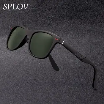 Нова мода Мъже, Жени поляризирани слънчеви очила алуминий, магнезий Sring шарнирные краката Tac обектив TR рамка за управление нюанси Oculos де сол