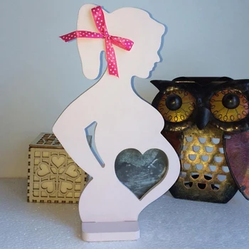 2019 подарък за Деня на майката сватба дървената рамка Po бременни жени декорация на дома подпори на тялото накити Baby & Mother