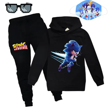 Sonic на таралеж Boys Outfits Baby Boy For Kids Clothing Toddler Child Jogging Garcon Casual Sports Suit Children Kid Костюми