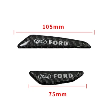 4шт черна новата автомобилна врата анти-сблъсък ъглова защитна лента украса за Ford Focus 2 3 1 MK2 MK3 MK1 Fusion аксесоари